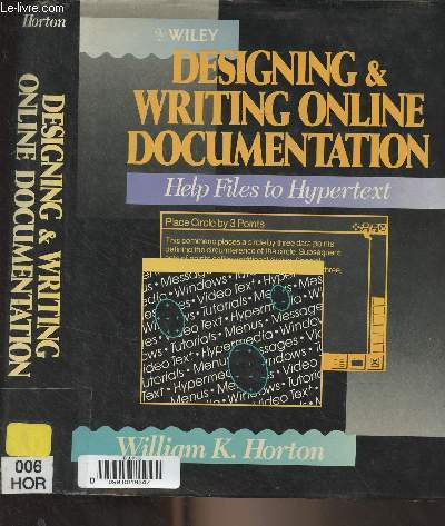 Designing & Writing Online Documentation - Help Files to Hypertext