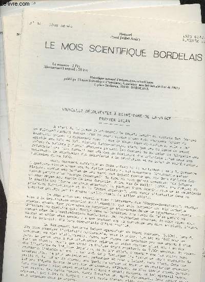 Le Mois Scientifique Bordelais - 3e anne 1981 - N16, 17, 18, 19, 20, 21, 22, 23, 24 - Nouvelles dcouvertes  Notre-Dame-de-la-place, premier bilan - Les 700.000 
