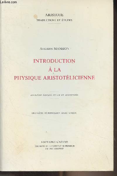 Introduction  la physique aristotlicienne - 