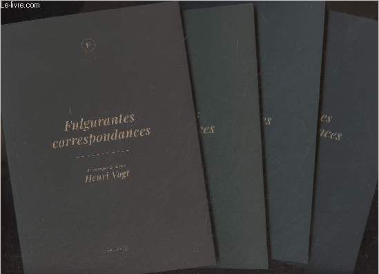 Coffret de 4 recueils : Fulgurantes correspondances : Un voyage gar par Henri Vogt - Un voyage houleux par Pascal Bastien - Un voyage embarqu par Maxime Faury - Un voyage silencieux par Lucine Charon