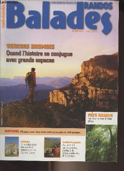 Randos balades, le magazine de toutes les randos n89 mai juin 2009 -