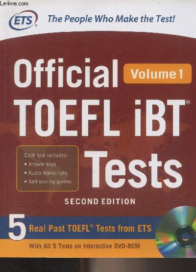 Official TOEFL iBT Tests Volume 1 - Second edition