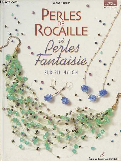 Perles de Rocaille et perles fantaisie sur fil nylon - 