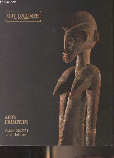 Catalogue de vente aux enchres : Guy Loudmer - Arts primitifs, Paris-Drouot, 28-29 juin 1989