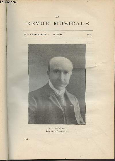 La Revue Musicale - 4e anne - N2, 15 janv. 1904 - M. I. Philipp : Une classe de piano au Conservatoire de Paris - Lettres indites de Fr. Liszt  Alfred Jall (1855-1859) - L'enseignement du chant dans les lyces (Dahnnauser) - L