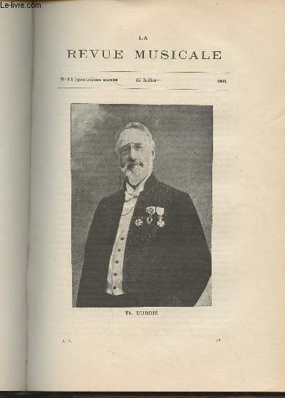 La Revue Musicale - 4e anne - N14, 15 juil. 1904 - Thodore Dubois - La musique  Paris il y a cent ans, d'aprs les 