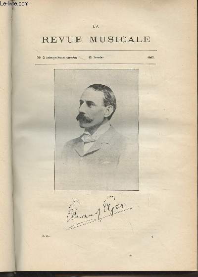 La Revue Musicale - 5e anne - N2, 15 janv. 1904 - Edward Elgar (M.-D. Calvocoressi) - Cours lmentaire de Contrepoint (Auguste Srieyx) - Moussorgski ou Moszkowsky ? (Constant Zakone) - Cours du collge de France : La pense mus