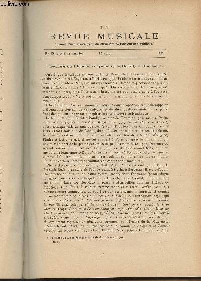 La Revue Musicale - 11e anne - N12, 15 juin 1911 - 