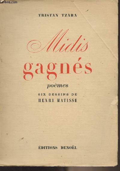 Midis gagns (pomes) Six dessins de Henri Matisse