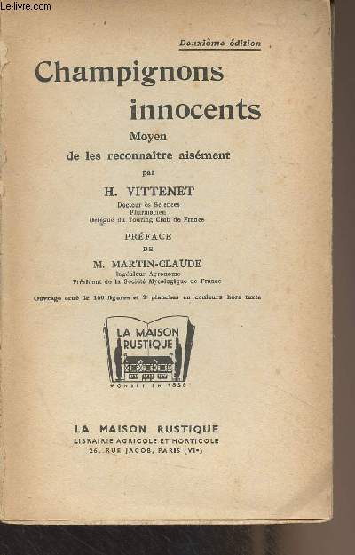 Champignons innocents, Moyen de les reconnatre aisment (2e dition)