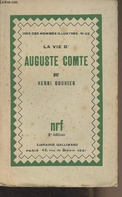 La vie d'Auguste Comte - 