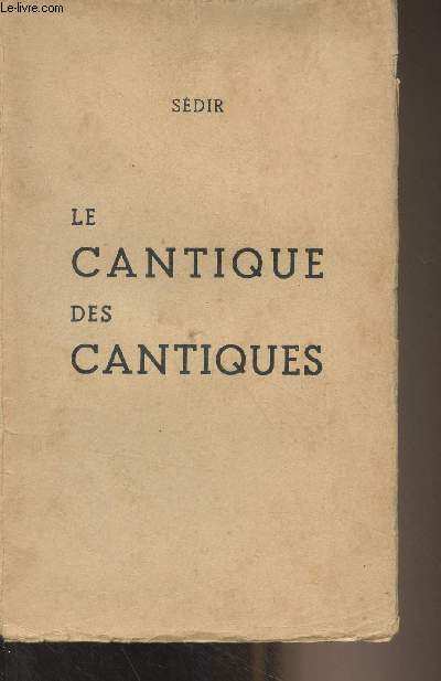 Le cantique des cantiques