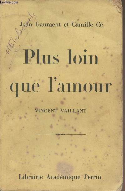 Plus loin que l'amour, Vincent Vaillant