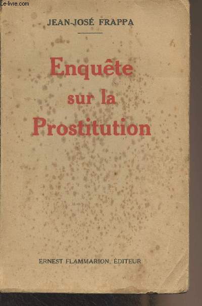 Enqute sur la prostitution