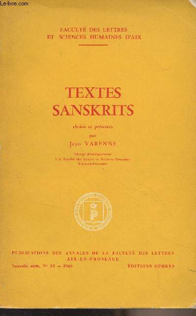 Textes sanskrits - 