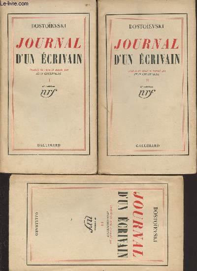 Journal d'un crivain - En 3 tomes - 6e dition