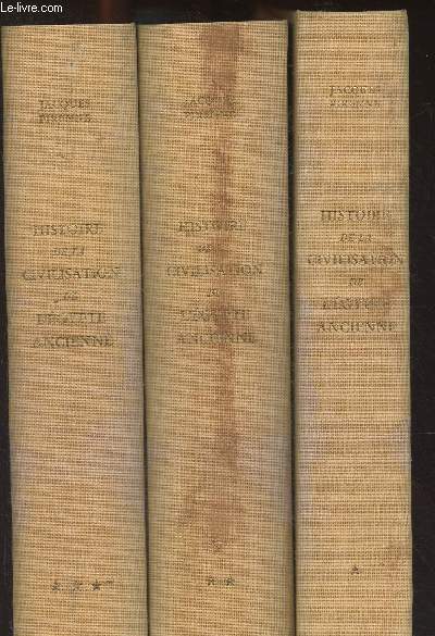 Histoire de la civilisation de l'Egypte ancienne - En 3 tomes