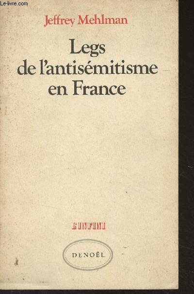 Legs de l'antismitisme en France - 
