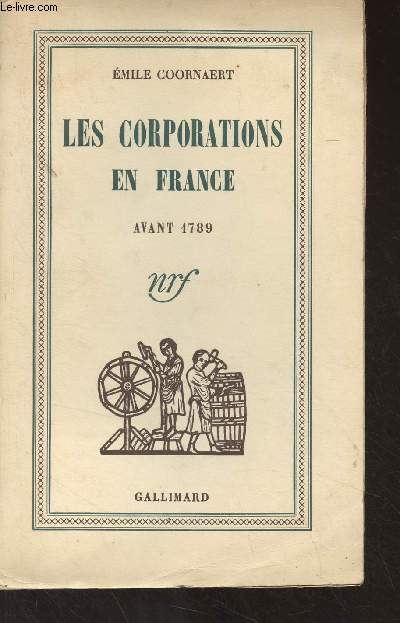 Les corporations en France avant 1789