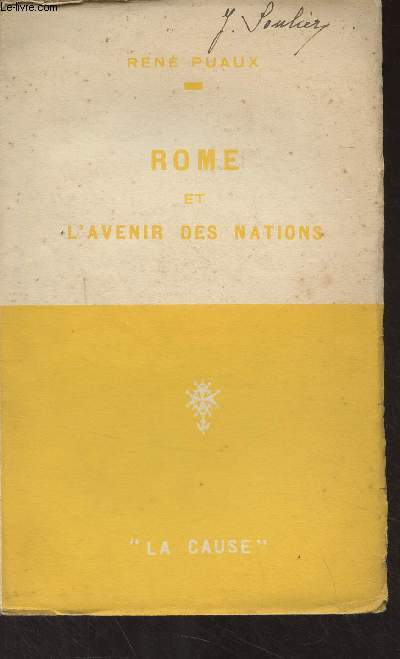 Rome et l'avenir des nations