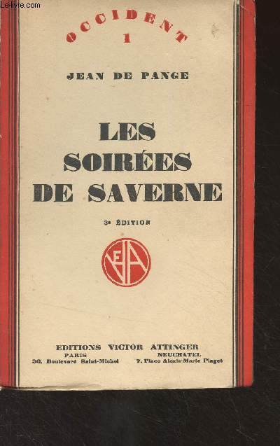 Les soires de Saverne - 