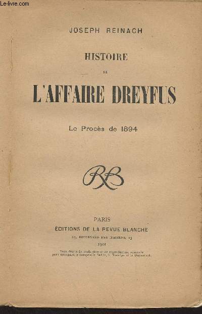 Histoire de l'affaire Dreyfus - Le procs de 1894