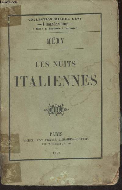 Les nuits italiennes, contes nocturnes - Nouvelle dition