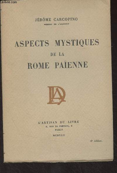 Aspects mystiques de la Rome paenne