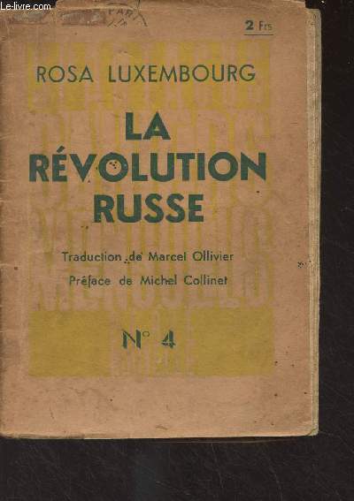 La rvolution russe - Spartacus - n4, janvier 1937 + Lectures proltariennes, revue de documentation et de bibliographie, n2