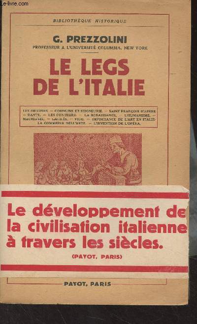 Le legs de l'Italie - 