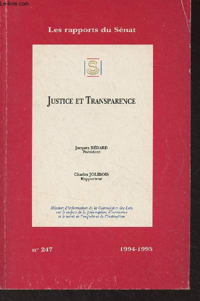 Justice et transparence - 