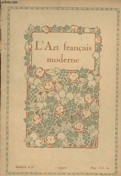 L'art franais moderne - Bulletin n13 - 1920 - Les arts appliqus en Bretagne par Maurice Facy