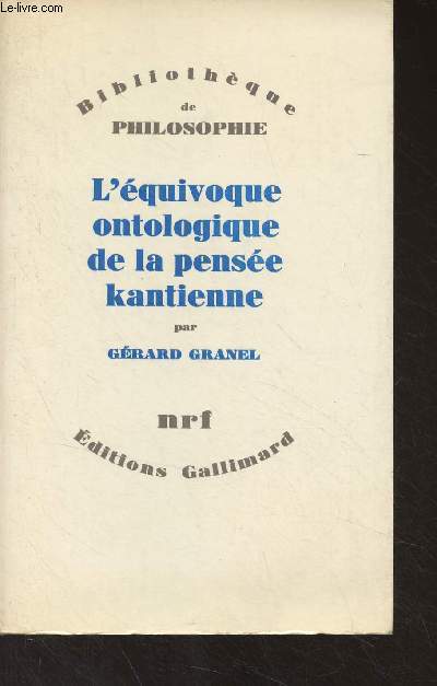 L'quivoque ontologique de la pense kantienne - 