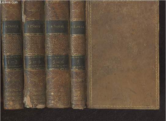 La nouvelle Hlose, ou lettres de deux amans, habitans d'une petite ville au pied des Alpes - 7 tomes en 4 volumes
