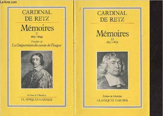 Mmoires - En 2 tomes - I. 1613-1649 - II/ 1650-1655 - 