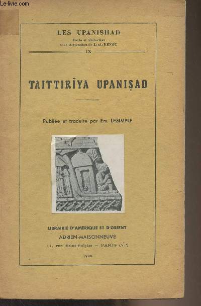 Les Upanishad - IX - Taittiriya Upanisad