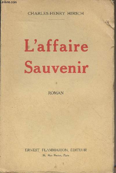 L'affaire Sauvenir