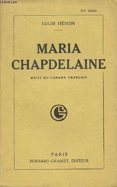 Maria Chapdelaine (Rcit du Canada franais)