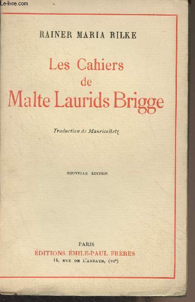 Les cahiers de Malte Laurids Brigge