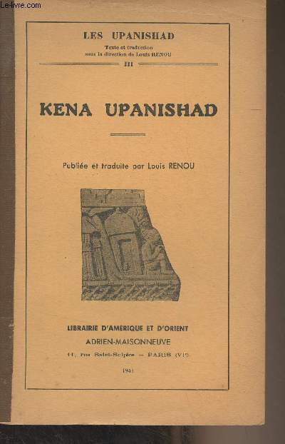 Les Upanishad - III - Kena Upanishad