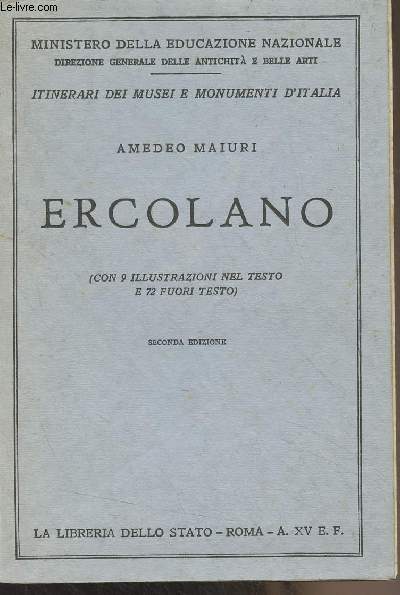 Ercolano - Ministero della educazione nazionale - Itinerari dei musei e monumenti d'Italia n53