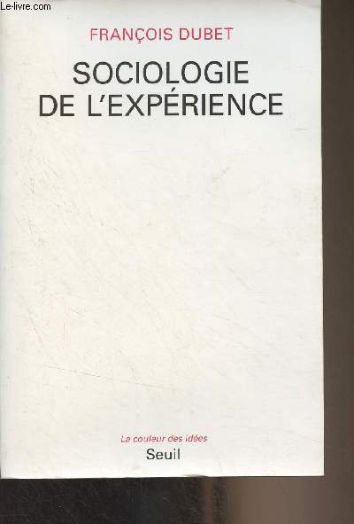 Sociologie de l'exprience - 