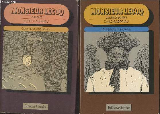Lot de 2 livres Monsieur Lecoq : L'honneur du nom - L'enqute - 