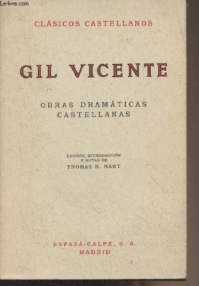 Obras dramaticas castellanas (segunda edicion) - 