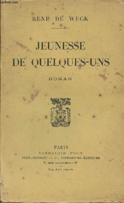 Jeunesse de quelques-uns