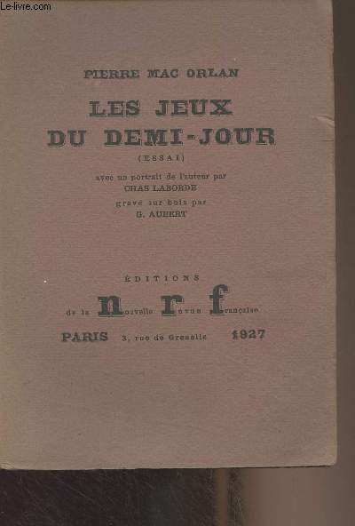 Les jeux du demi-jour (essai)