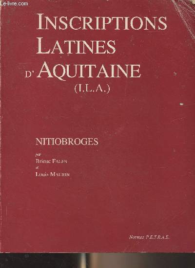 Inscriptions latines d'Aquitaine (I.L.A.) - Nitiobroges