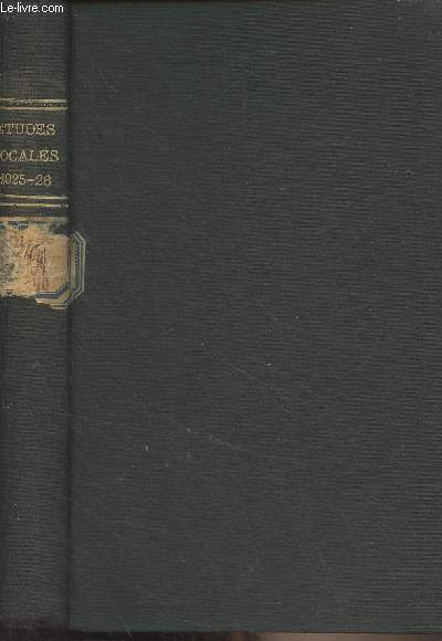Etudes Locales - 6e et 7e annes - N 47, janvier 1925  56, dc. 1925 et N57, janv. 1926  66, dc. 1926 (complet) - Pour la prhistoire -Les spultures barbares d'Herpes - Notes sur Marc-Ren de Montalembert - Statuts des apothicaires d'Angoulme en