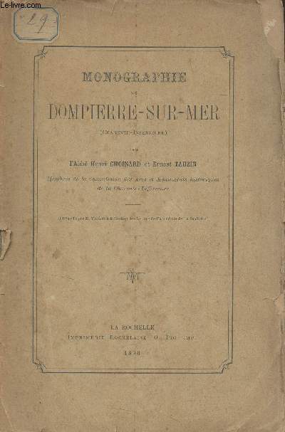 Monographie de Dompierre-sur-Mer (Charente-infrieure)