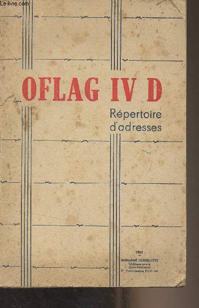 Oflag IV D - Rpertoire d'adresses